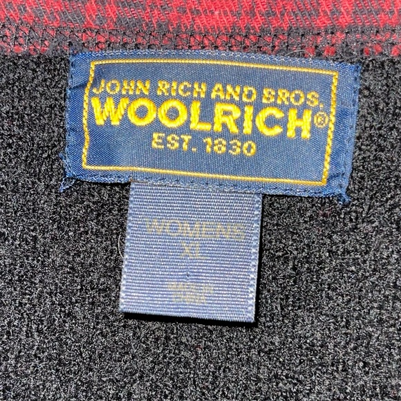 Woolrich Women’s Vintage 100% Wool Black Embroidered Rustic Vest Size XL - Picture 5 of 6